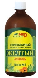 Раствор скипидарный для принятия ванн, Naturmed 1000 мл с экстрактами 38 целебных трав ванна №2 желтый